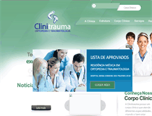 Tablet Screenshot of clinitrauma.com.br
